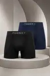 Erkek Casual Comfort Günlük 2 Li Boxer Çok Renkli - Görsel 1