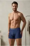 Erkek Casual Comfort Günlük Lacivert Boxer - Görsel 1