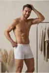 Erkek Casual Comfort Günlük Beyaz Boxer - Görsel 6