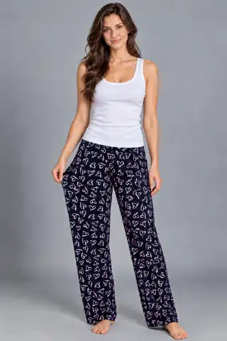 Kadın Trend Günlük Bluz Beyaz Desenli Pijama Takımı - 2