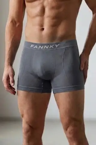 Erkek Trend Nefes Alan Relaxed Gri Boxer - 3