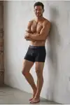 Erkek Trend Nefes Alan Relaxed Siyah Boxer - Görsel 6