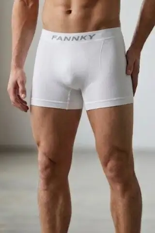 Erkek Trend Nefes Alan Relaxed Beyaz Boxer - 3