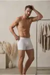 Erkek Casual Comfort Günlük 3 Lü Beyaz Boxer - Görsel 2