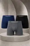 Erkek Casual Comfort Günlük 3 Lü Boxer Çok Renkli - Görsel 1