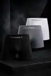 Erkek Rahat Esnek Seamless 3 Lü Boxer Ten - Görsel 1