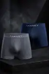 Erkek Rahat Esnek Seamless 2 Li Boxer Krem - Görsel 1